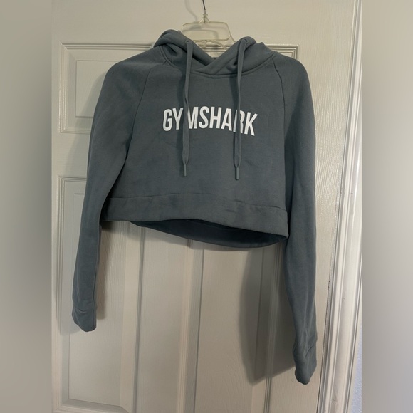 Gymshark Cropped Teal Hoodie - Picture 2 of 7